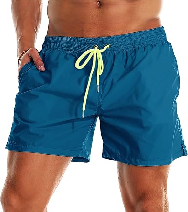 Men's Swim Trunks Quick Dry Beach Shorts Swimwear Bathing Suit